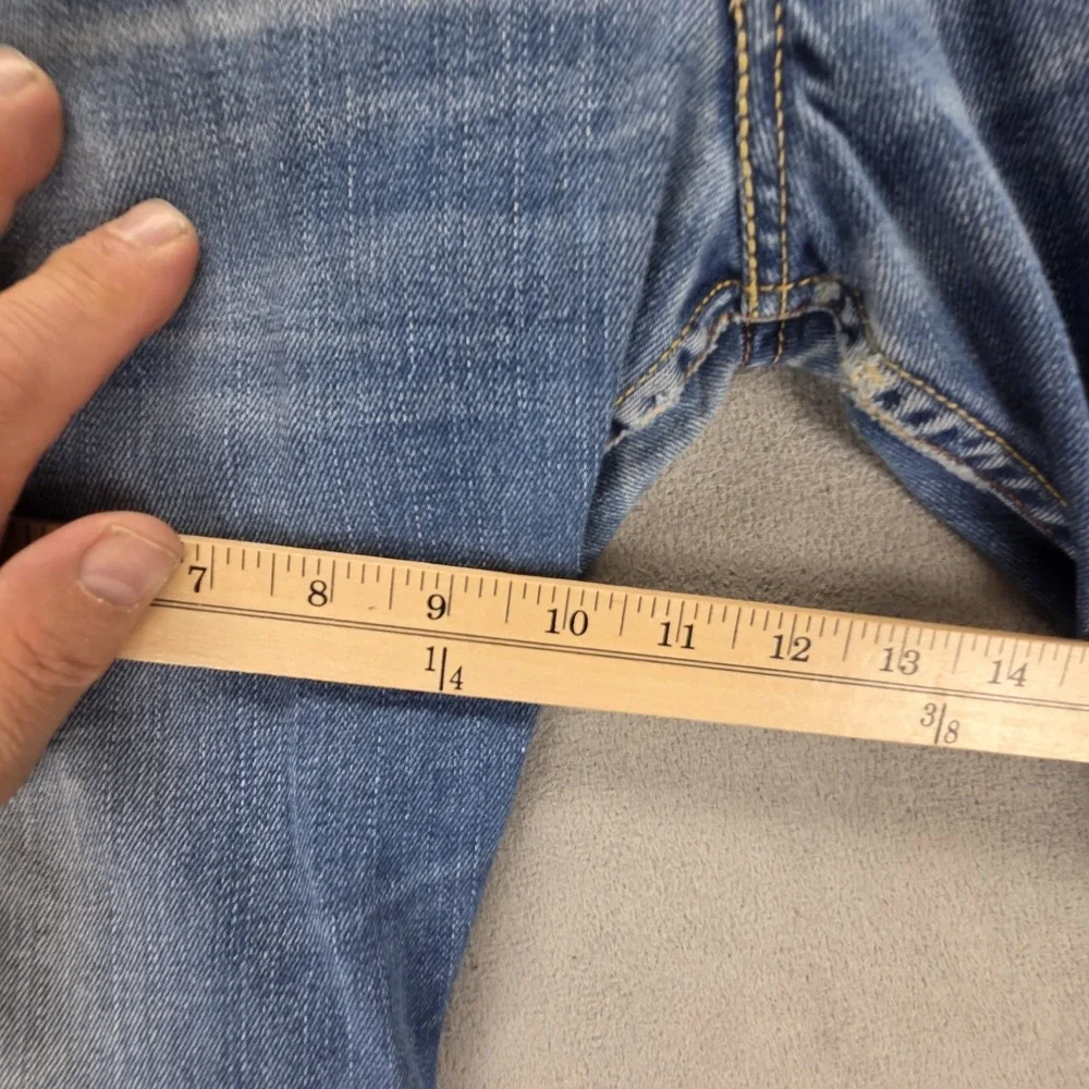 Vintage Levis 506 Jeans Mens Blue Standard Engineered Flap Pockets Fits 32x28